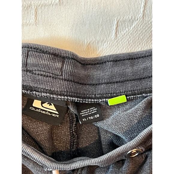 Quicksilver Black Gray Sweatshorts Shorts Mens XL - Picture 3 of 3
